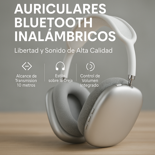 Nuevos Cascos PRO Max P9 – Auriculares Bluetooth plegables para trabajo y viaje