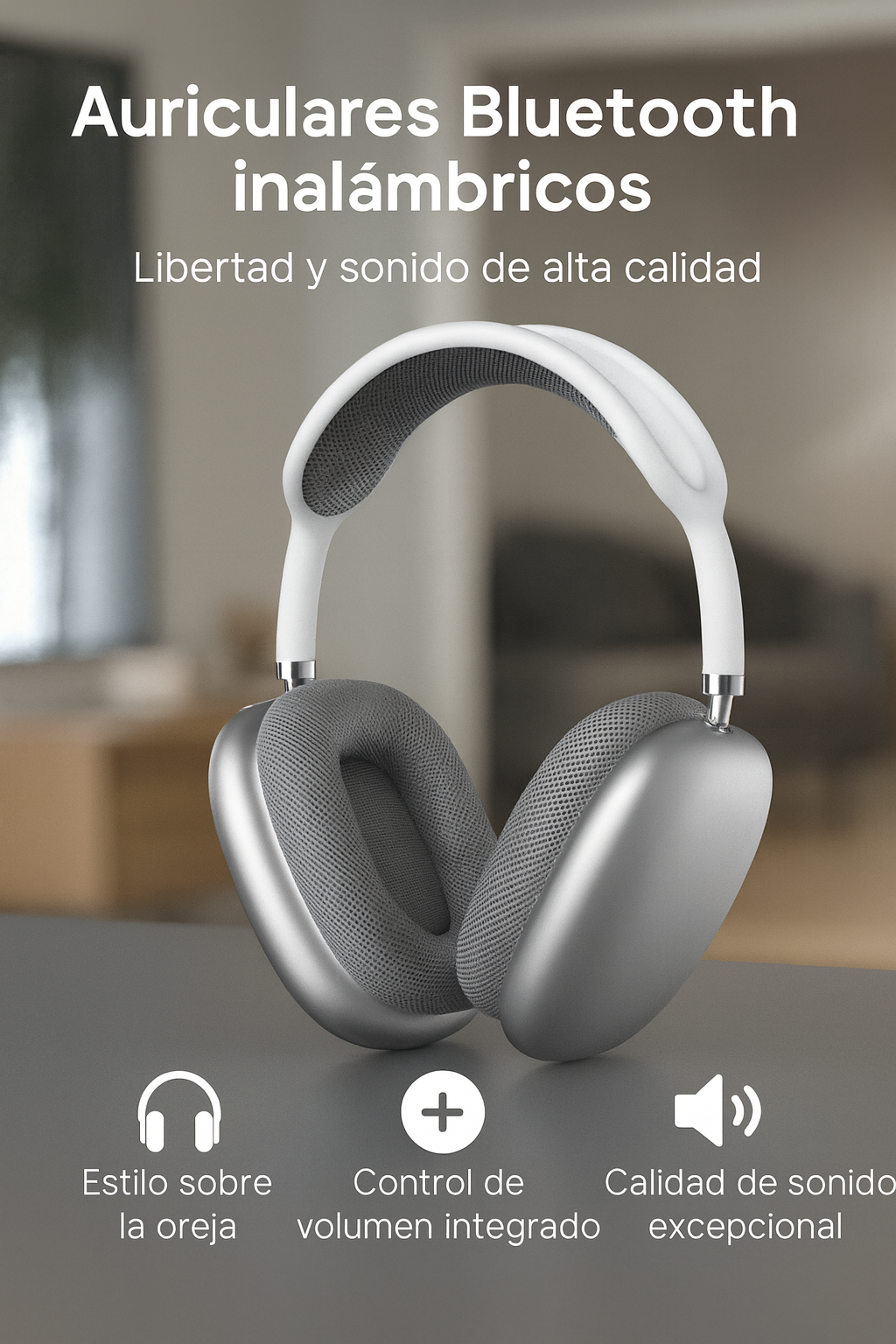 Nuevos Cascos PRO Max P9 – Auriculares Bluetooth plegables para trabajo y viaje