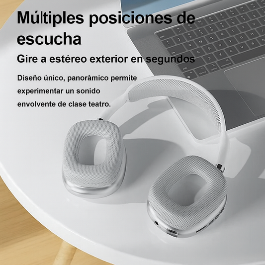 Nuevos Cascos PRO Max P9 – Auriculares Bluetooth plegables para trabajo y viaje